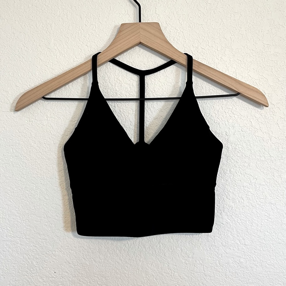 XS Black Lululemon T-Back Bra